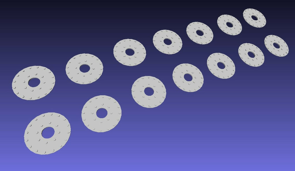 HO 1:87 old time paper wheel inserts