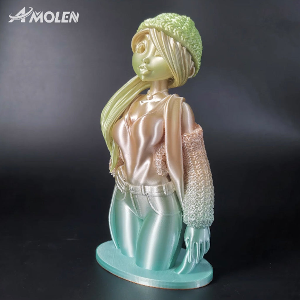 PLA Silk Rainbow 1.75mm, 1KG/2.2LB