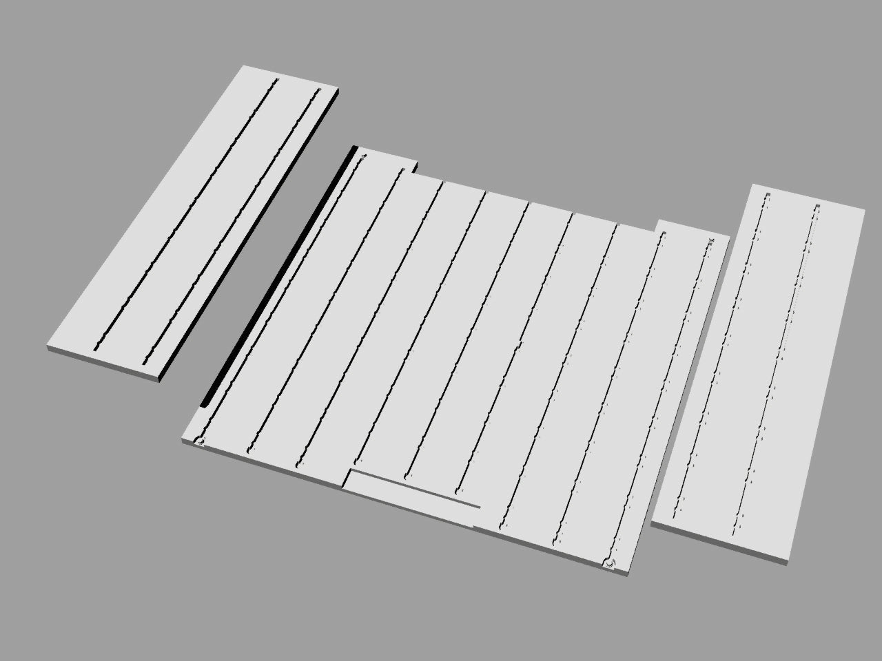 M1165 US Army GMV cargo bed armour plates