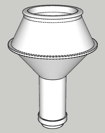HO 1:87 old time balloon smokestack