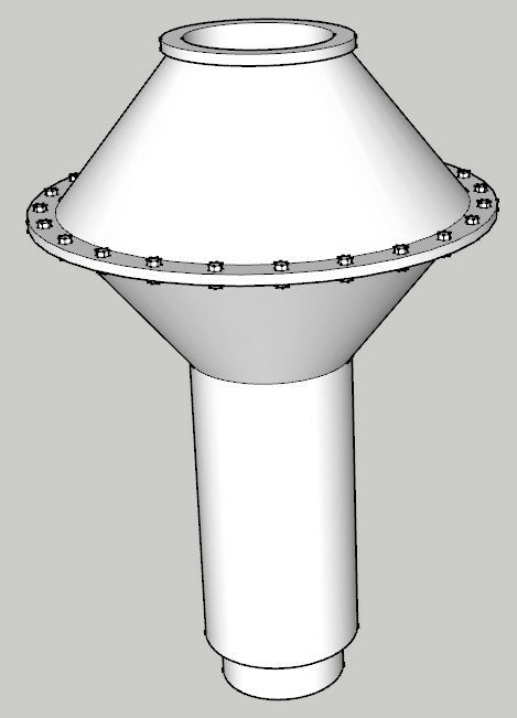 HO 1:87 old time diamond smokestack