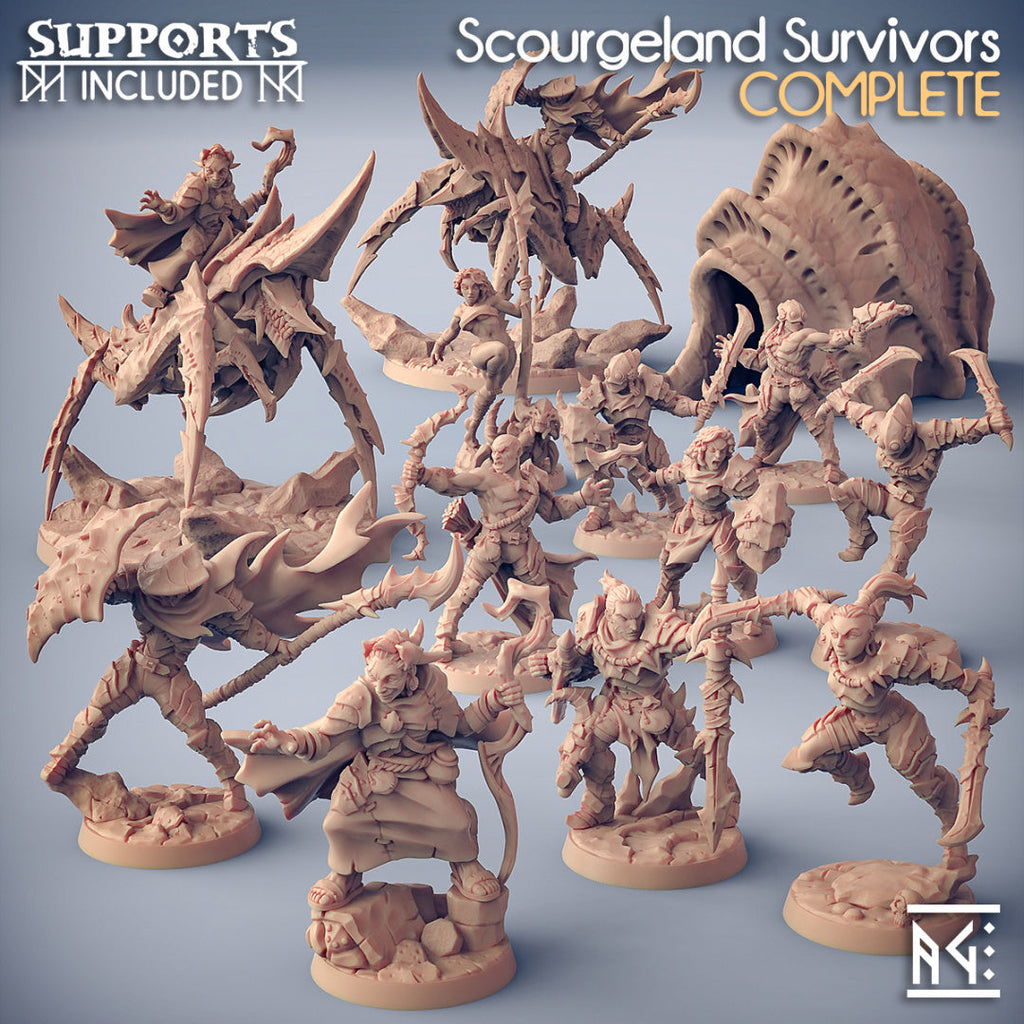 3D Printed Artisan Guild Nanaari the Wise Woman Scourgeland Survivors 28mm 32mm
