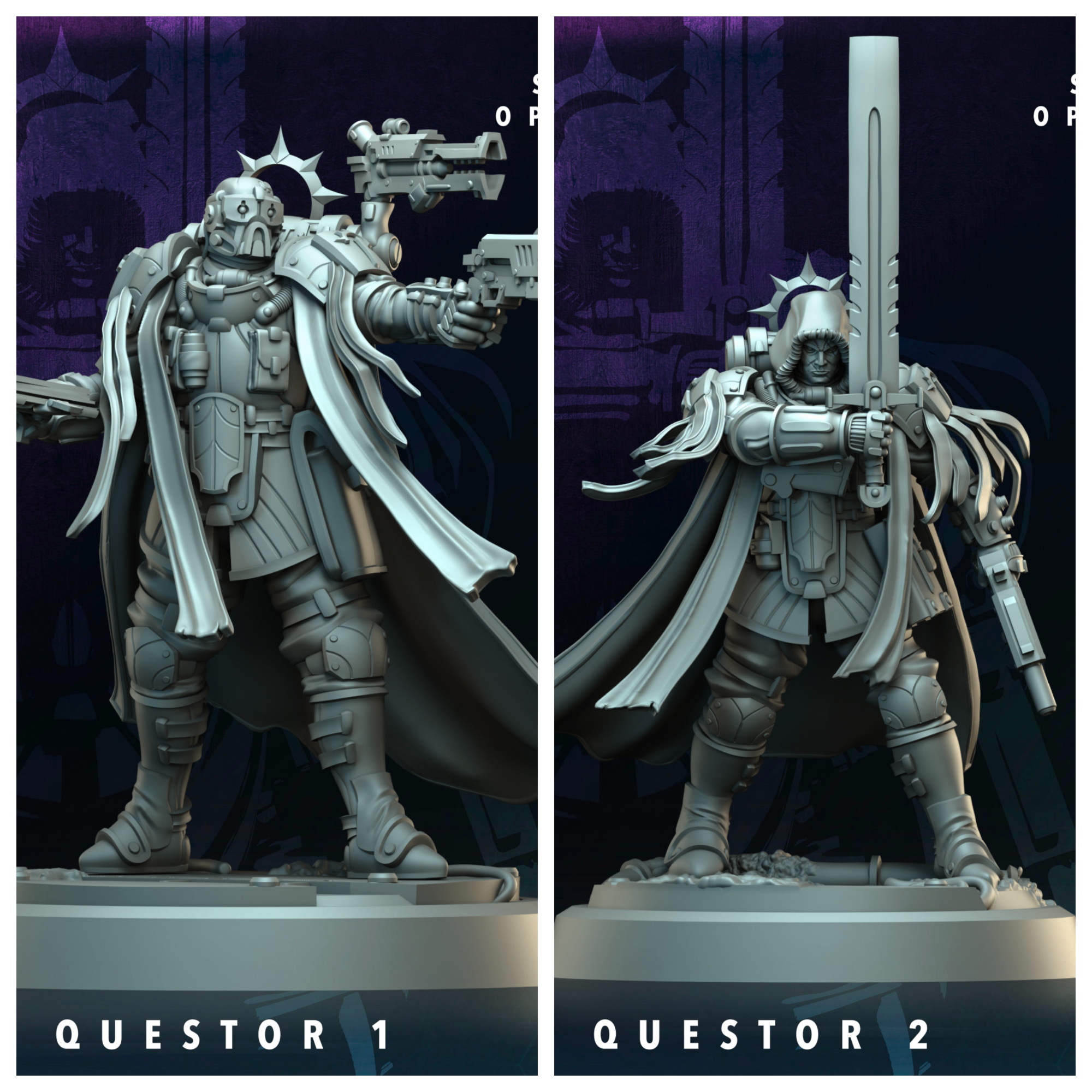 3D Printed Archvillain Games Ardere Questor Ardere - Syndicate Oppression 28 32mm D&D