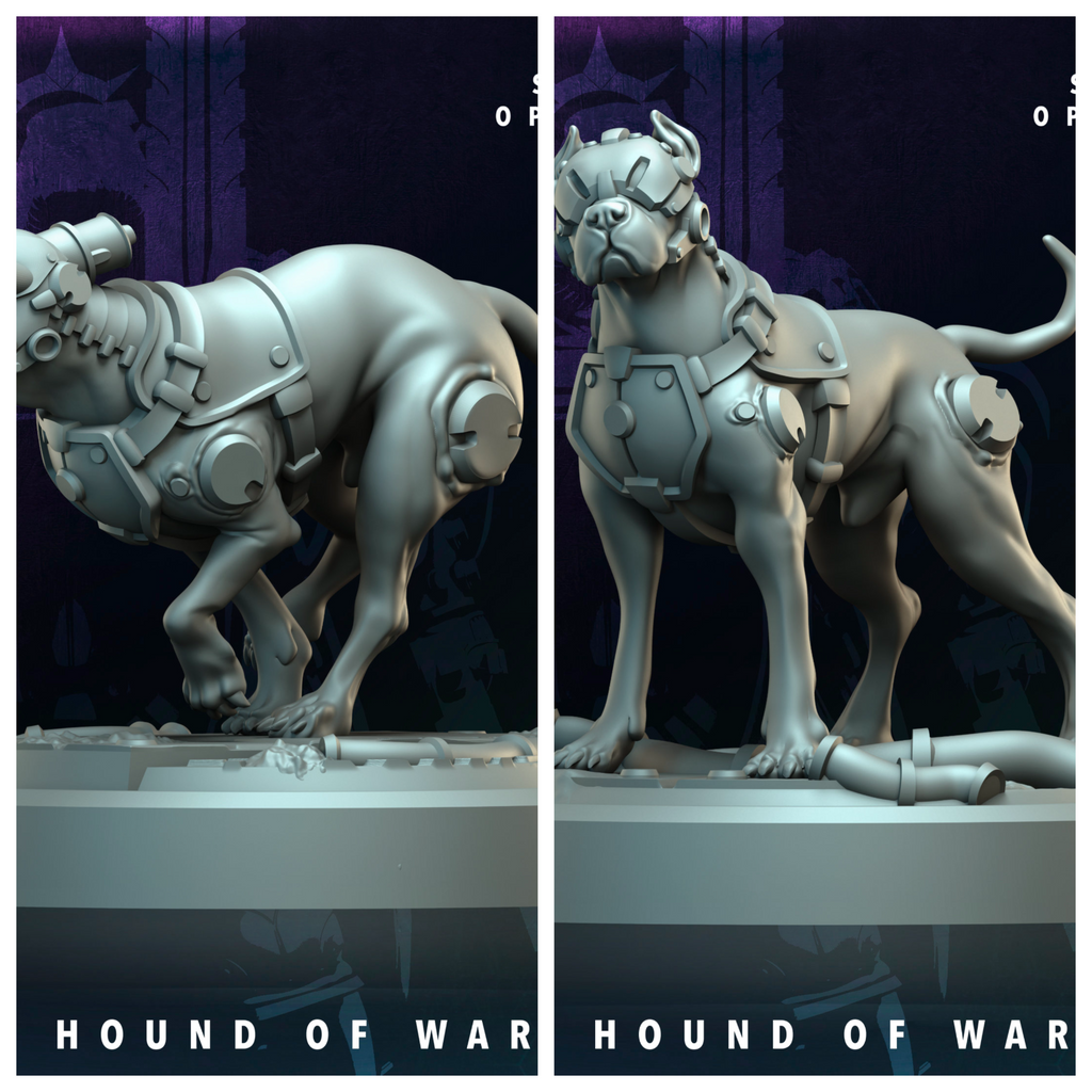 3D Printed Archvillain Games Ardere Hound of War Ardere - Syndicate Oppression 28 32mm D&D