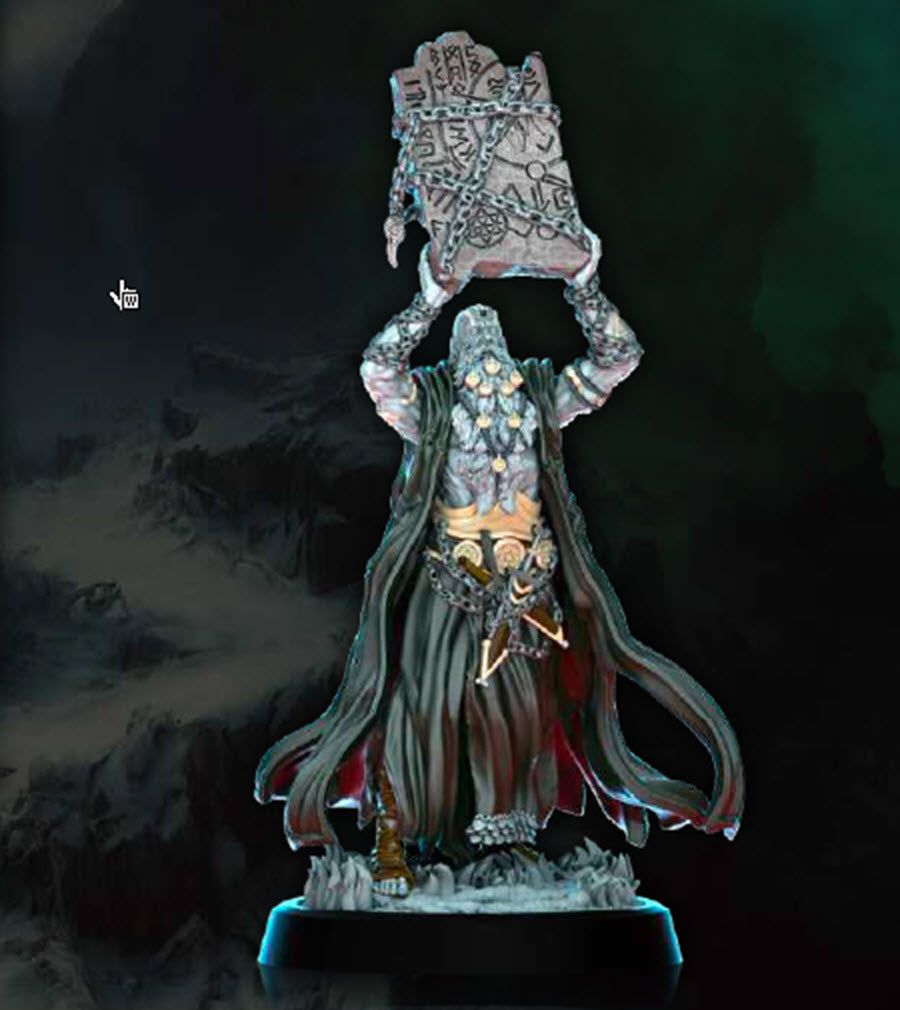 3D Printed Archvillain Games Gravebloom Druid 28 32mm D&D