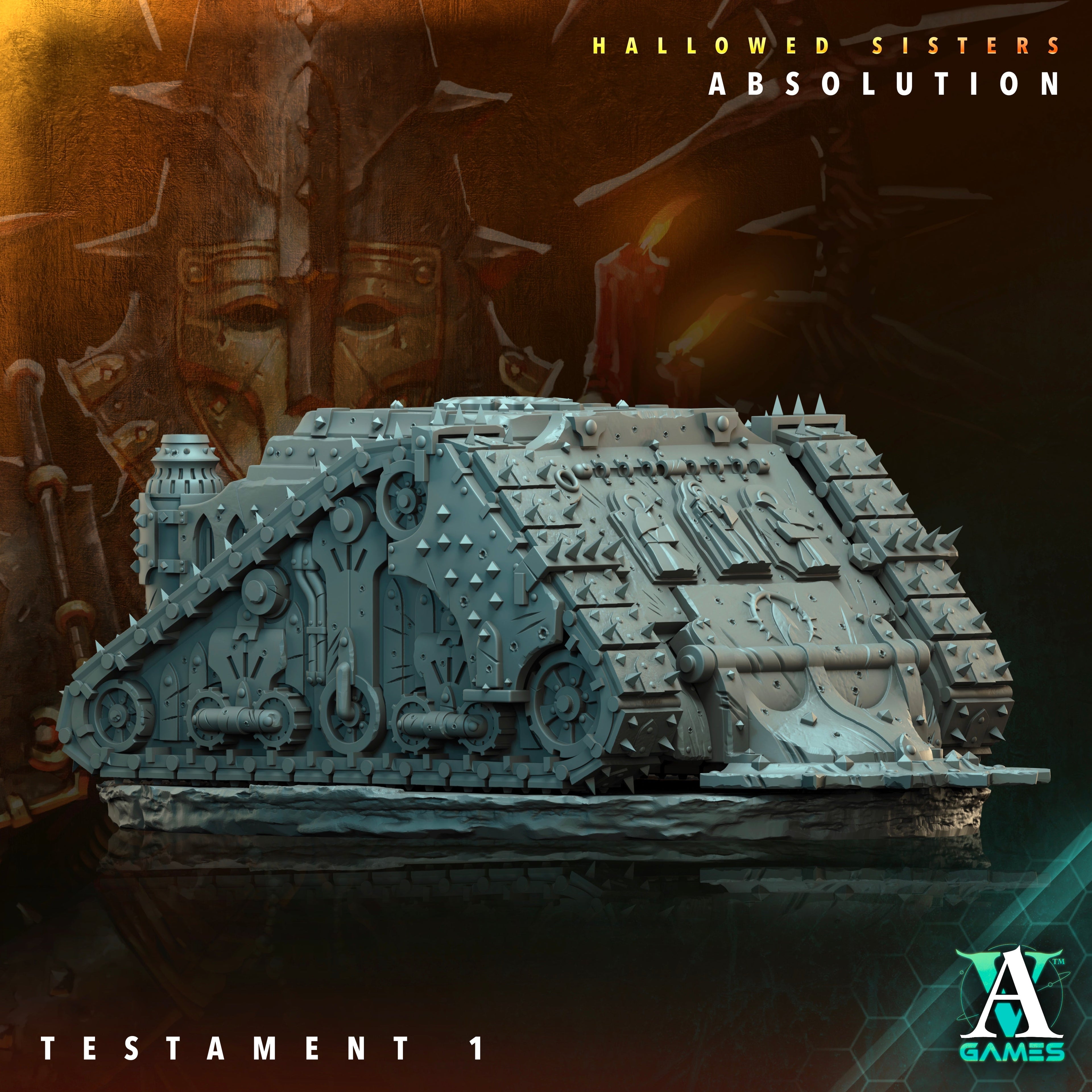 3D Printed Archvillain Games Testament Hallowed Sisters Absolution 28 32mm D&D