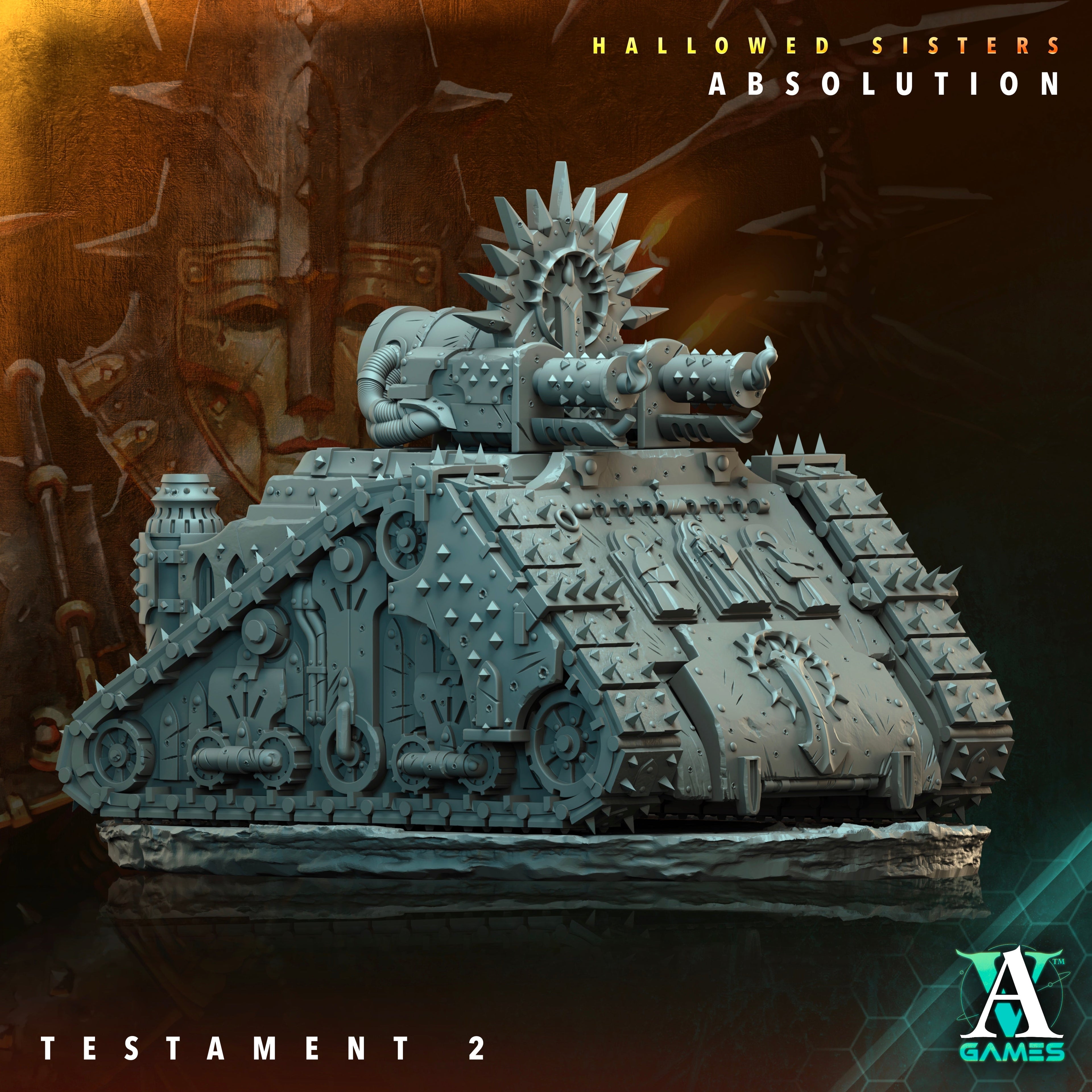 3D Printed Archvillain Games Testament Hallowed Sisters Absolution 28 32mm D&D