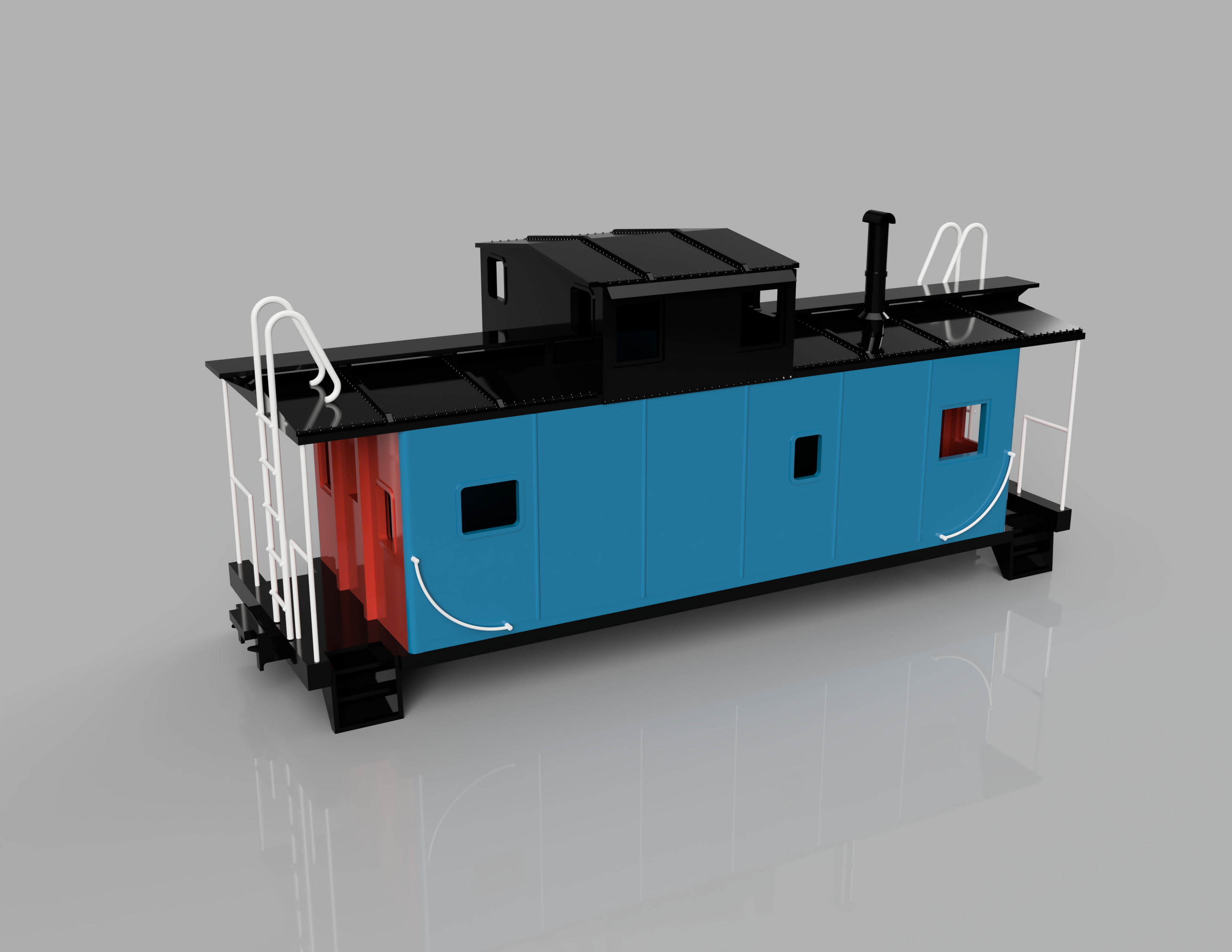 Boston and Maine 1959 International Steel Caboose