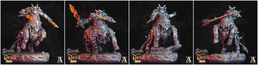 3D Printed Archvillain Games Maltrixian Devil Speak of the Devil Act II 28 32mm D&D