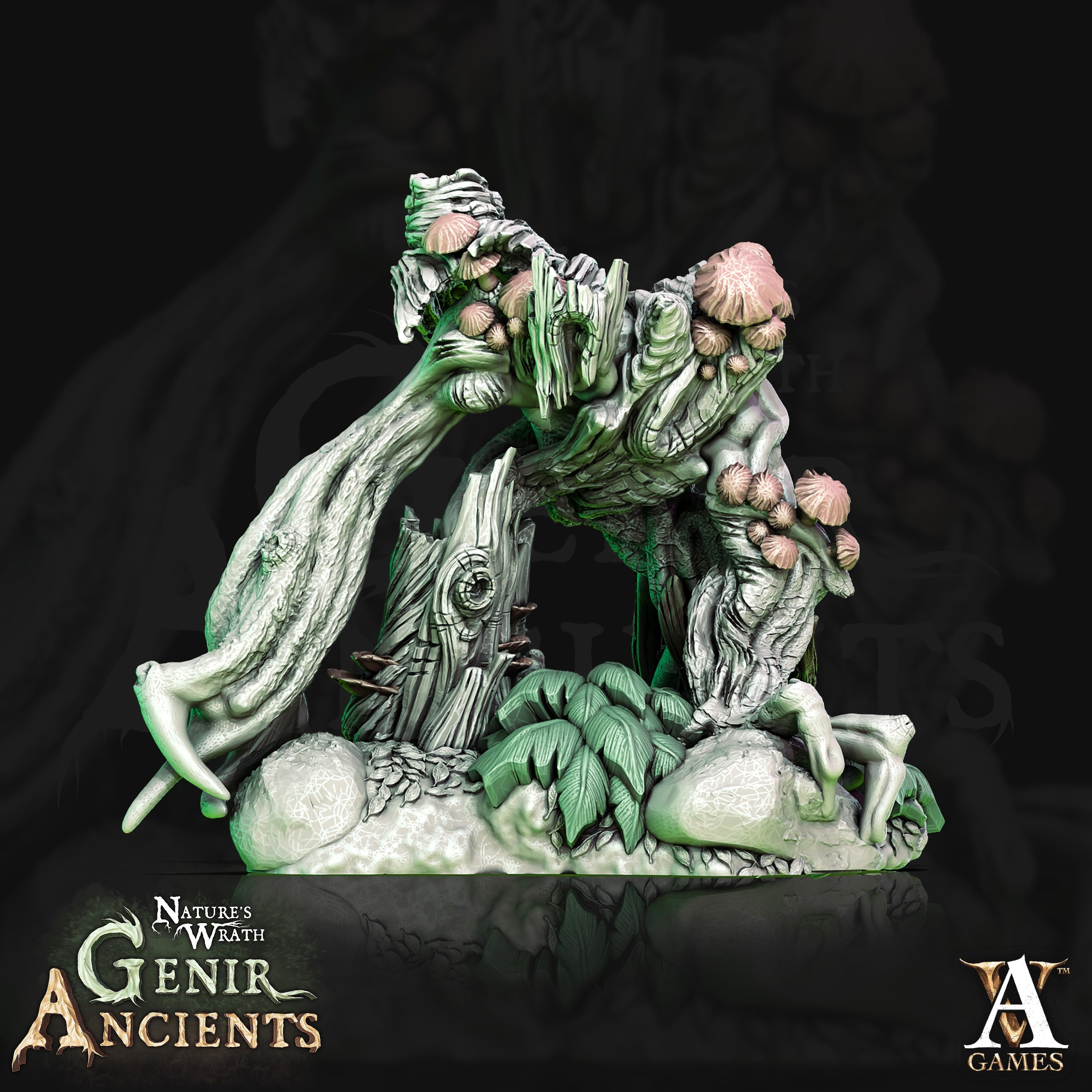 3D Printed Archvillain Games Nature's Wrath Genir Ancients - Treant Saplings 28mm 32mm D&D