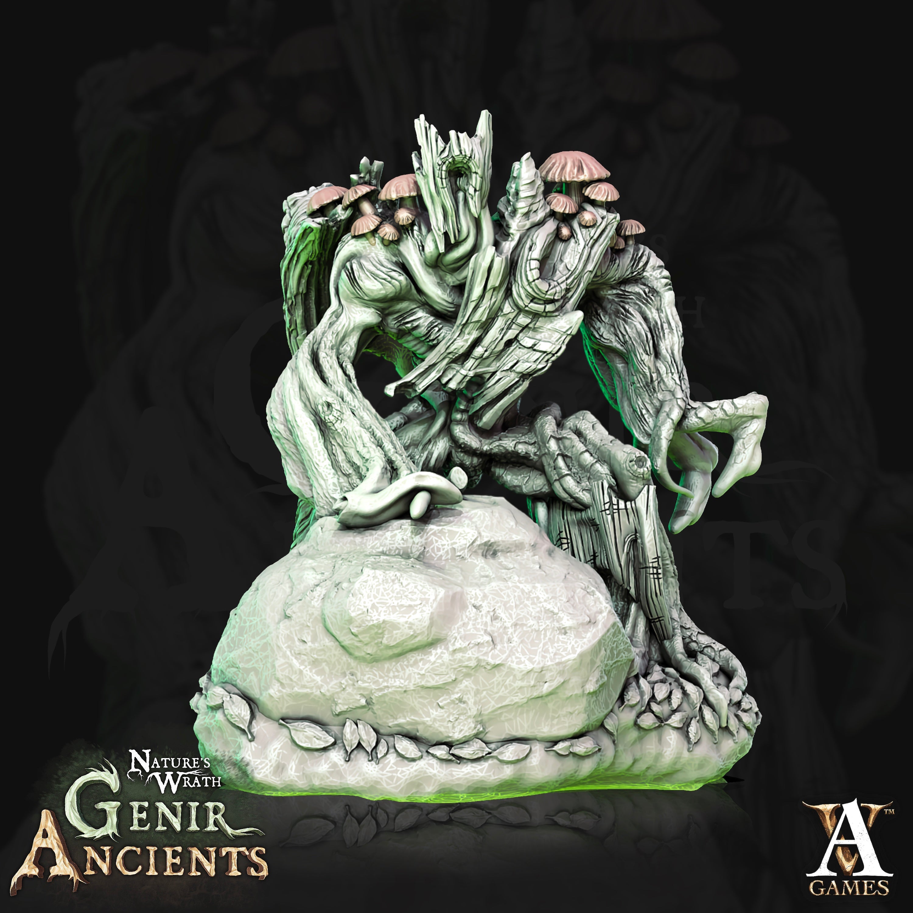 3D Printed Archvillain Games Nature's Wrath Genir Ancients - Treant Saplings 28mm 32mm D&D