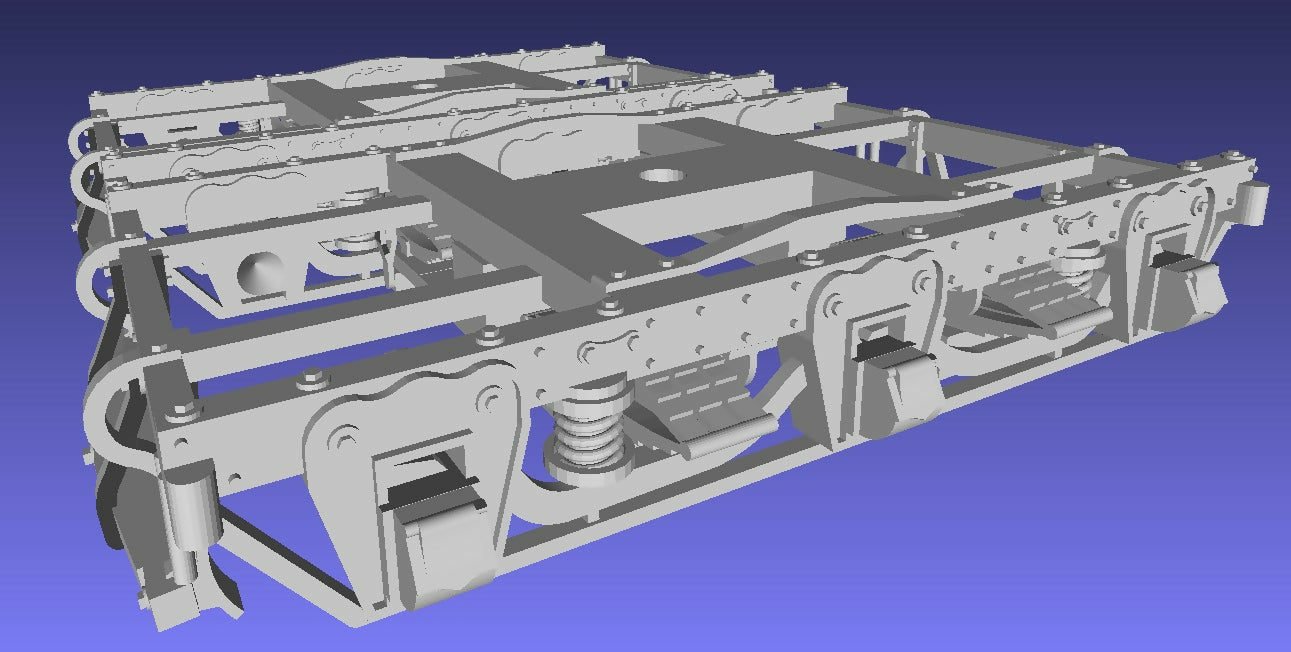 HO 1:87 old time wooden 6 wheel passenger truck two pairs