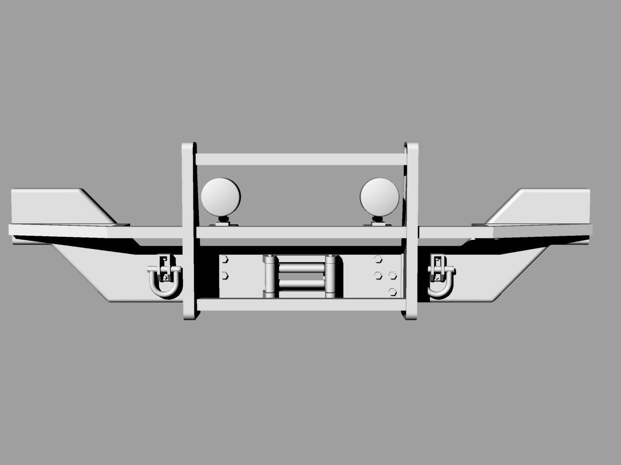 Front Protective Bumper for M1165 US MARSOC GMV 1:35 Scale