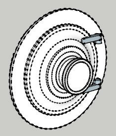 HO 1:87 old time smokebox door