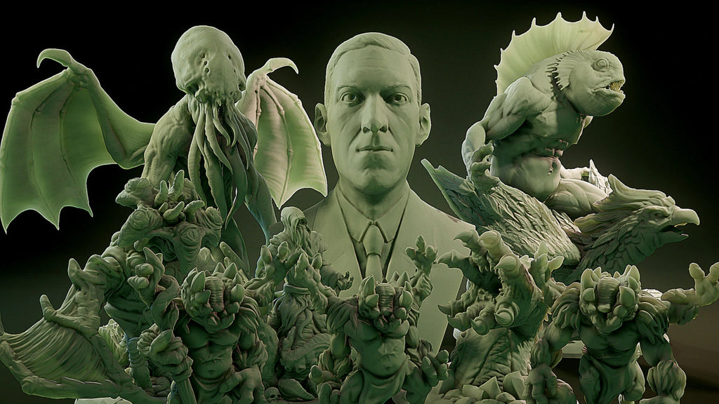 3D Printed Nafarrate Shark Lovecraftian Bestiary 28 32 mm D&D