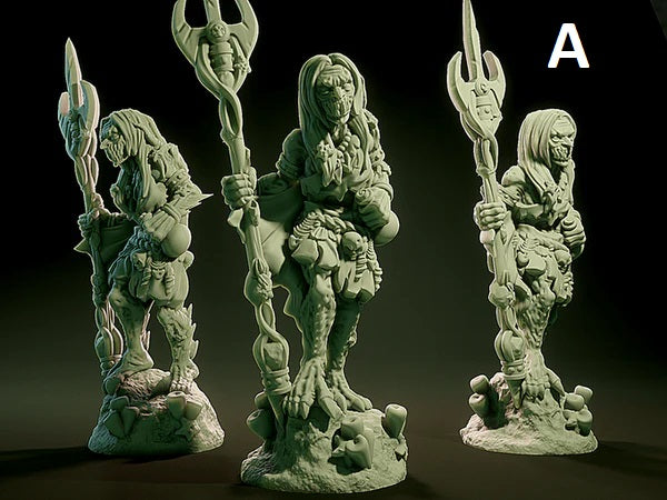 3D Printed Nafarrate Sea Hag Lovecraftian Bestiary 28 32 mm D&D