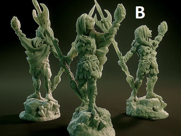 3D Printed Nafarrate Sea Hag Lovecraftian Bestiary 28 32 mm D&D