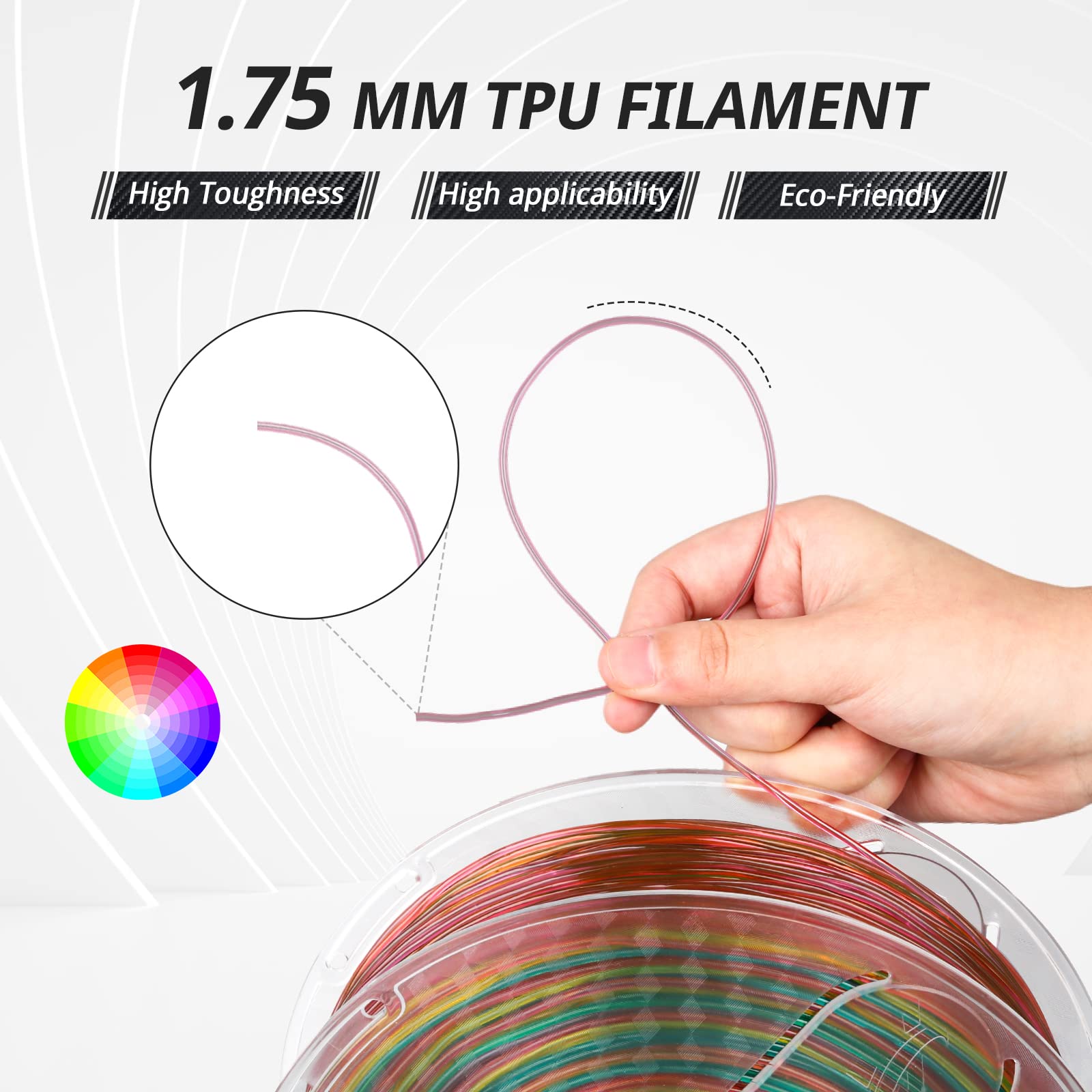 TPU Rainbow 1.75mm, 1KG