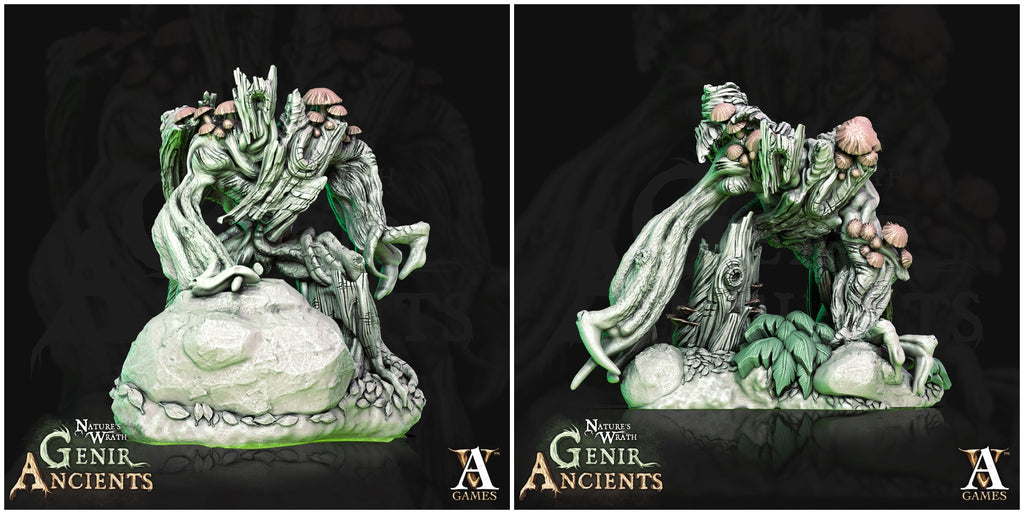 3D Printed Archvillain Games Nature's Wrath Genir Ancients - Treant Saplings 28mm 32mm D&D