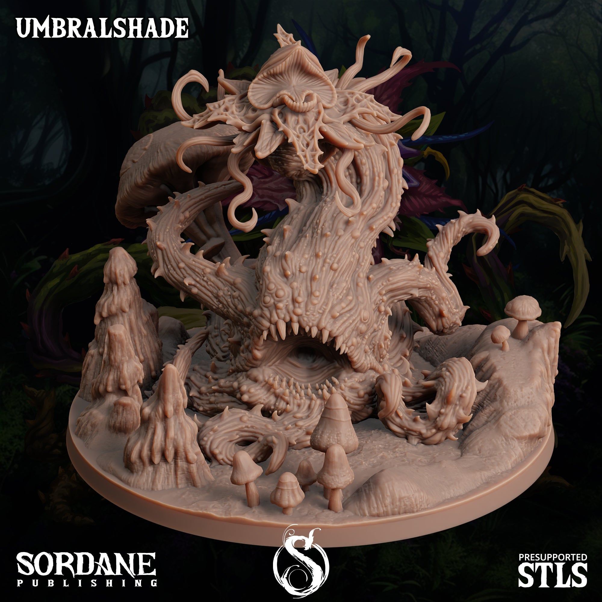 3D Printed Sordane Publishing Umbralshade 28 32mm D&D