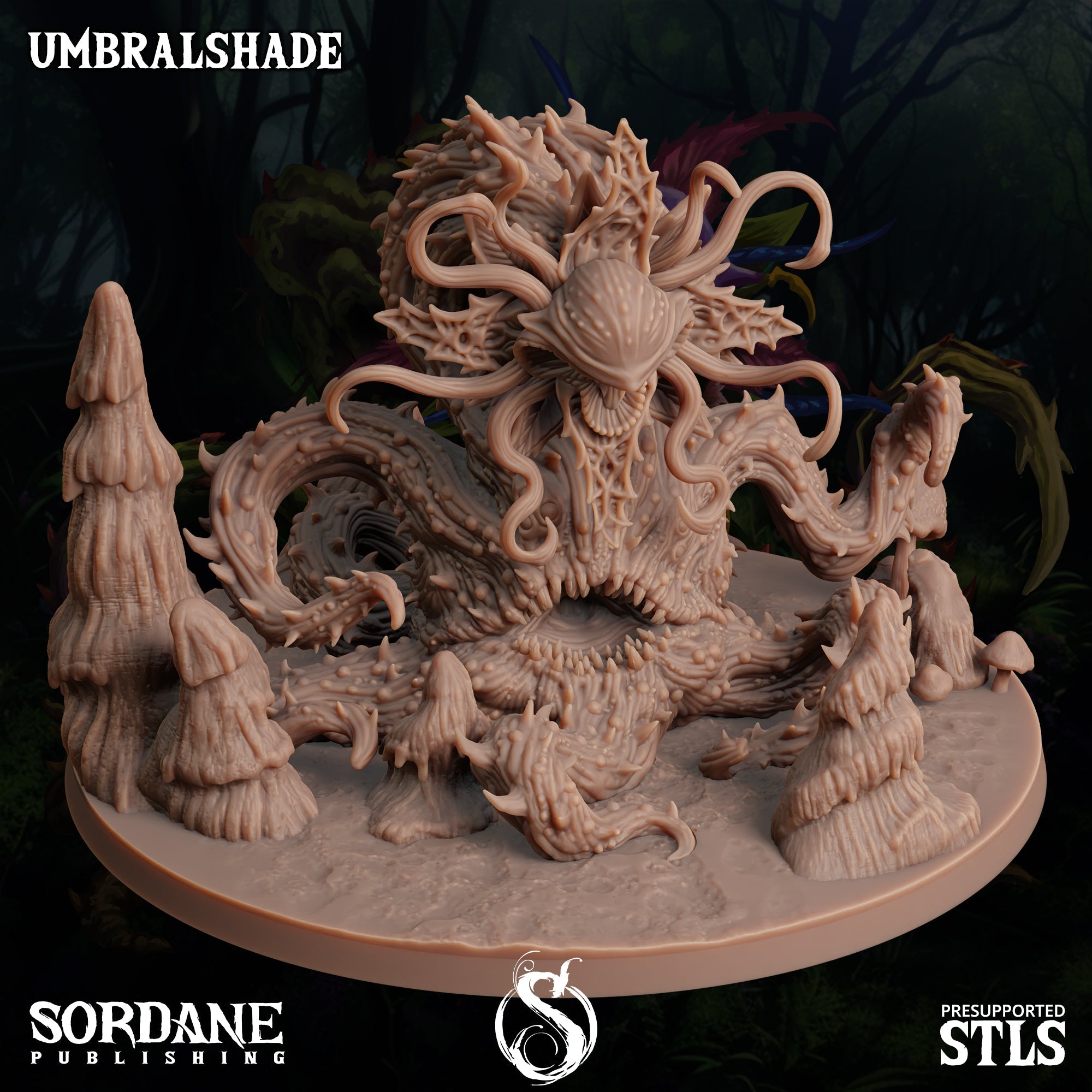 3D Printed Sordane Publishing Umbralshade 28 32mm D&D
