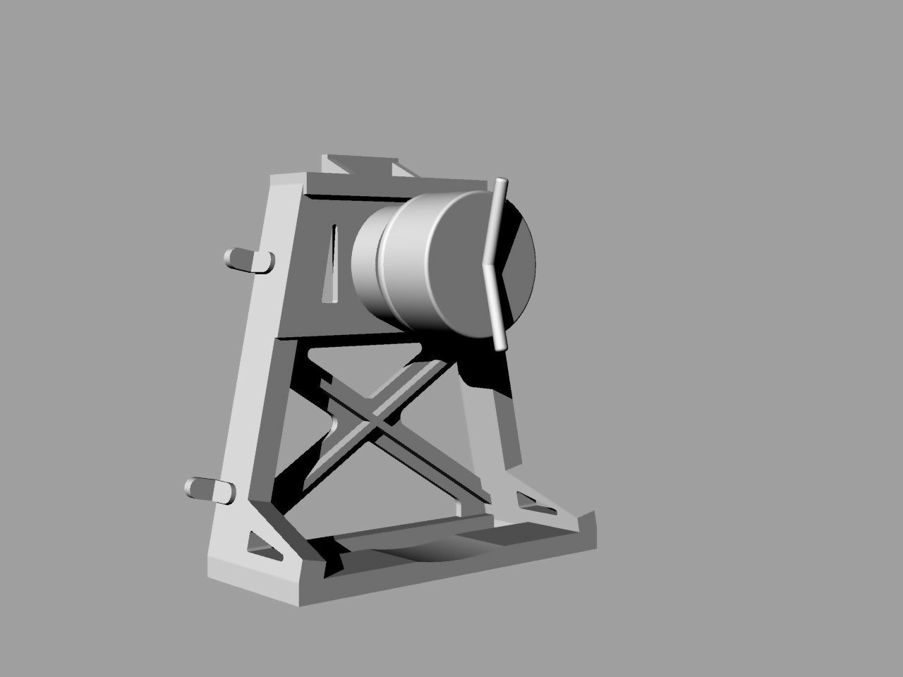 M1165 US Army GMV spare tire mount