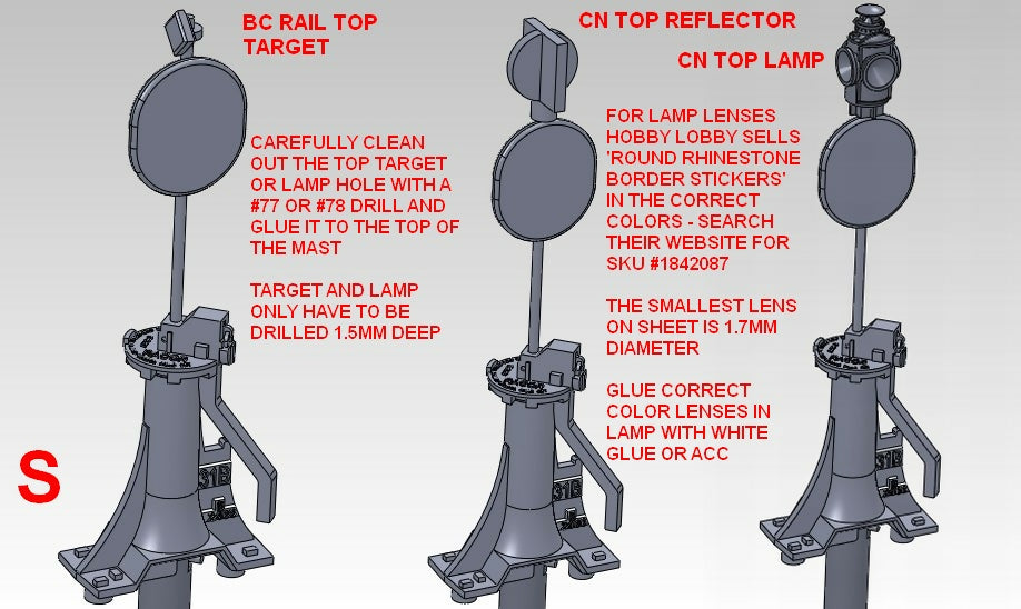 Racor 31B Switchstand with BC Rail Target and Reflector HO