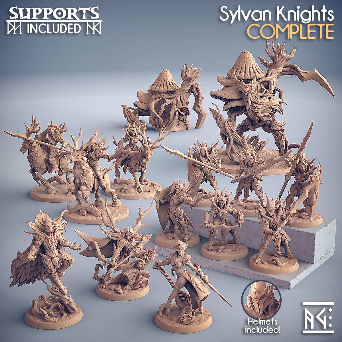 3D Printed Artisan Guild Kivael Sylvanwind Sylvan Knights 28mm 32mm