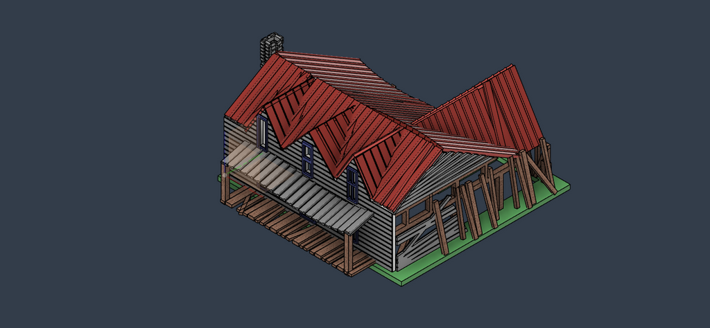 Deserted House at Salt Lick Creek