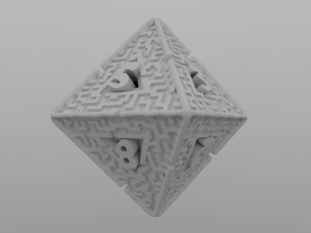 8 Sided Maze Die
