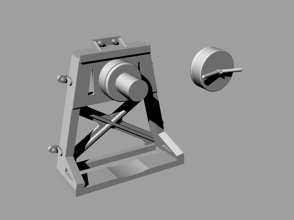 M1165 US Army GMV spare tire mount