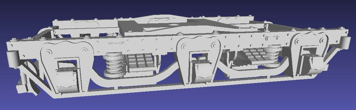 HO 1:87 old time wooden 6 wheel passenger truck two pairs