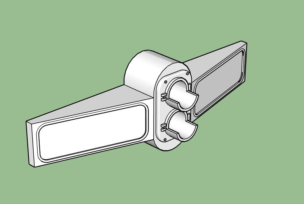 GE Locomotive Headlight and Number Board Assembly