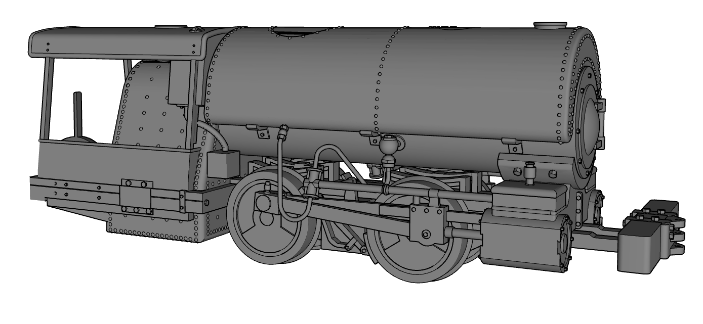 1876 Baldwin Mine Locomotive