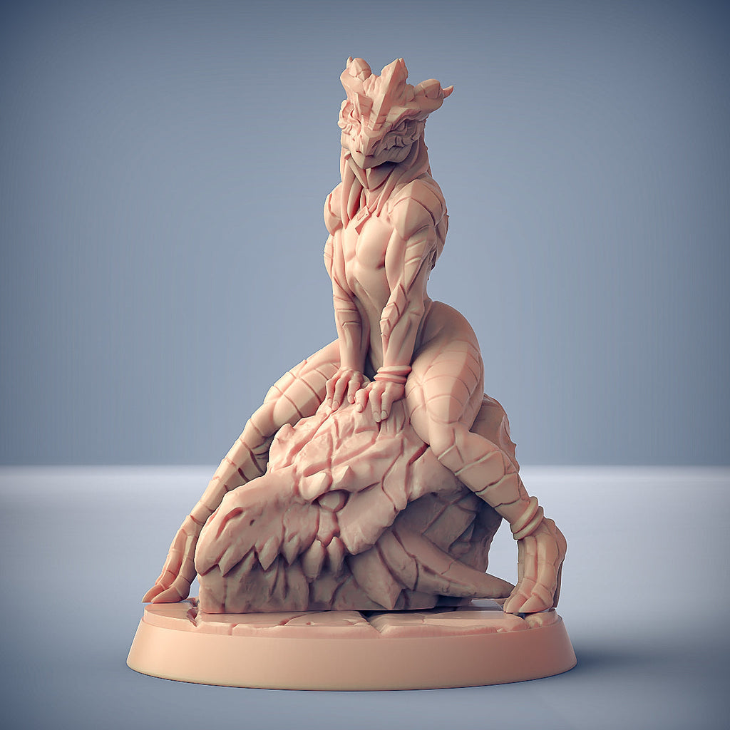 3D Printed Artisan Guild The Lusty Draconian Maid Dragonguard Pinup The Dragonguard 28mm 32mm