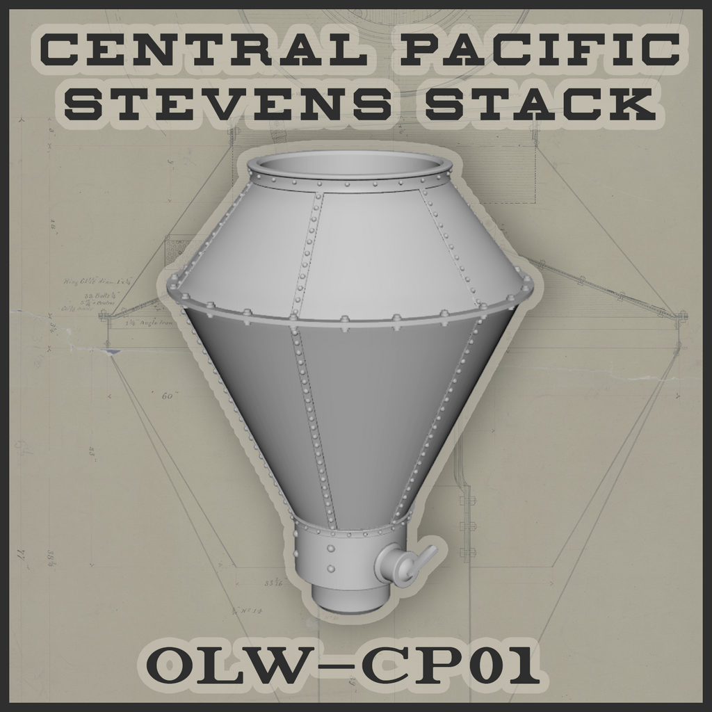 1880s Central Pacific / Stevens Style Smokestack