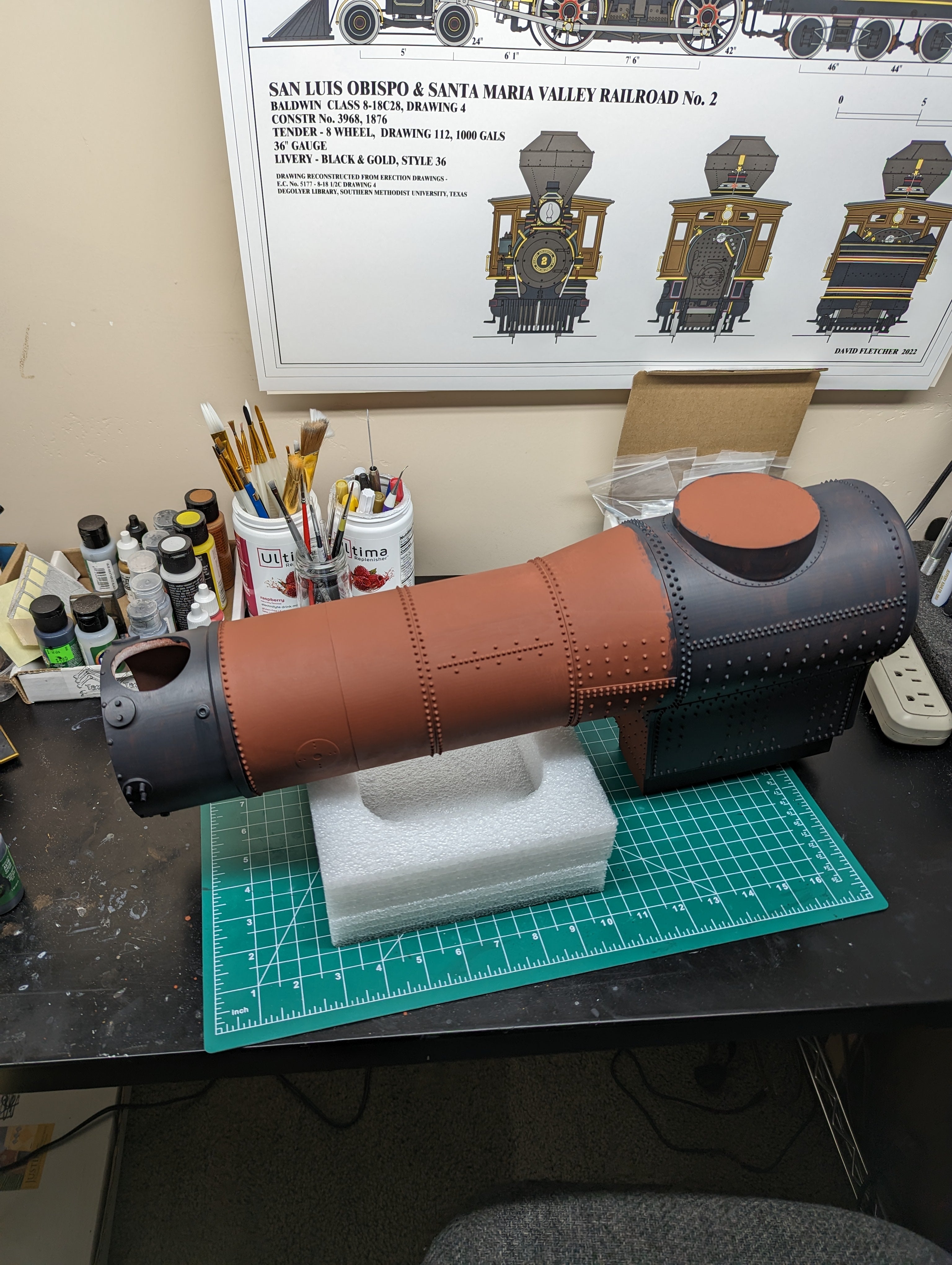 Baldwin 8-18C 4-4-0 Boiler