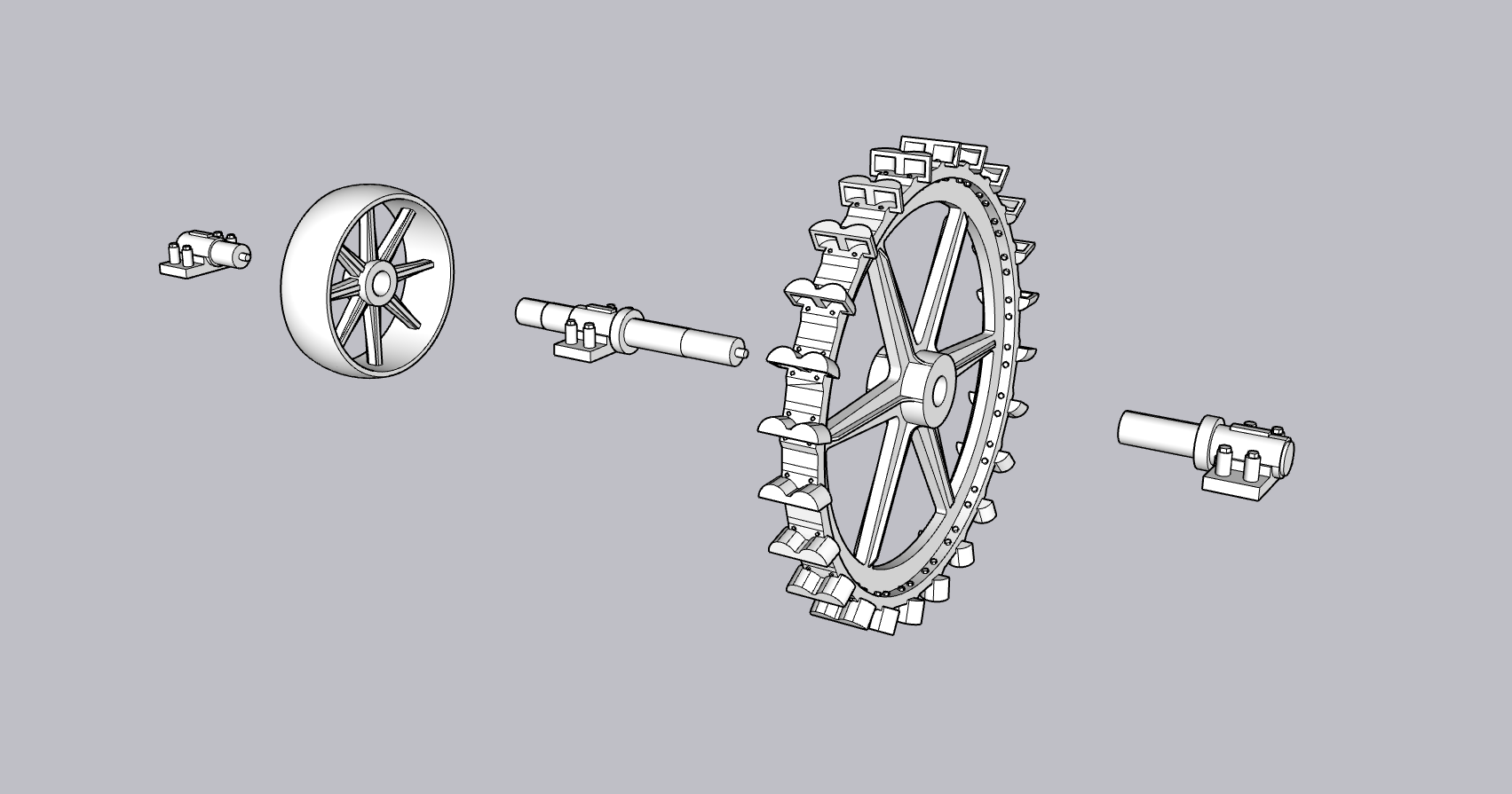 6' Pelton Water Wheel