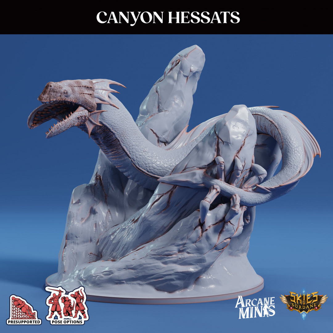 3D Printed Sordane Publishing Canyon Hessats 28 32mm D&D
