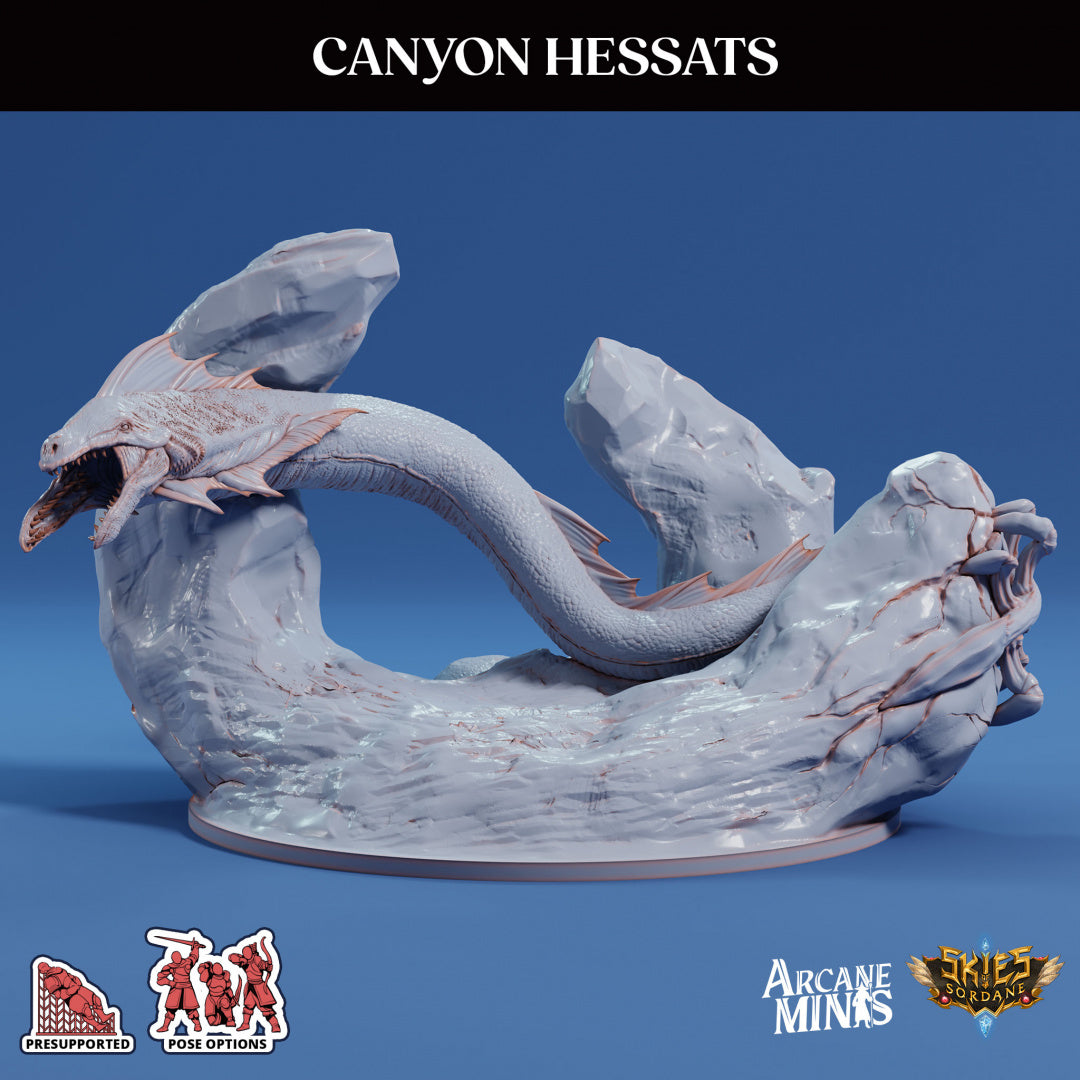 3D Printed Sordane Publishing Canyon Hessats 28 32mm D&D