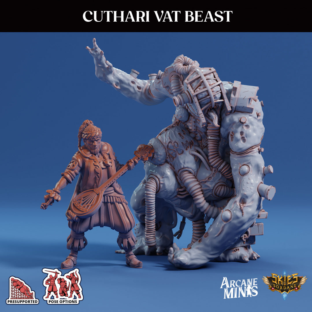 3D Printed Sordane Publishing Cuthari Vat Beast Echoes of Madness A Sordane Stories 28 32mm D&D