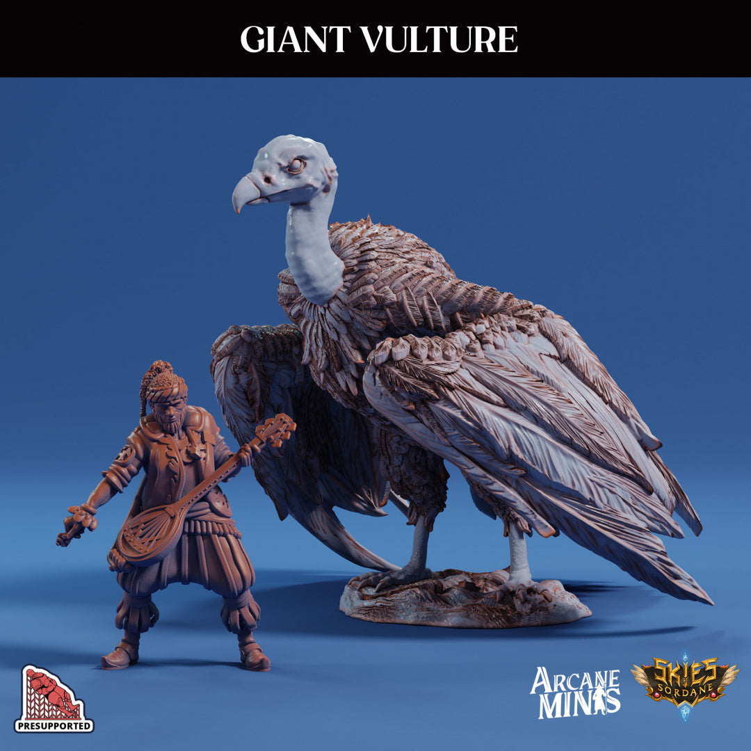 3D Printed Sordane Publishing Arcane Minis Giant Vulture Cult of Umiera 28 32mm D&D