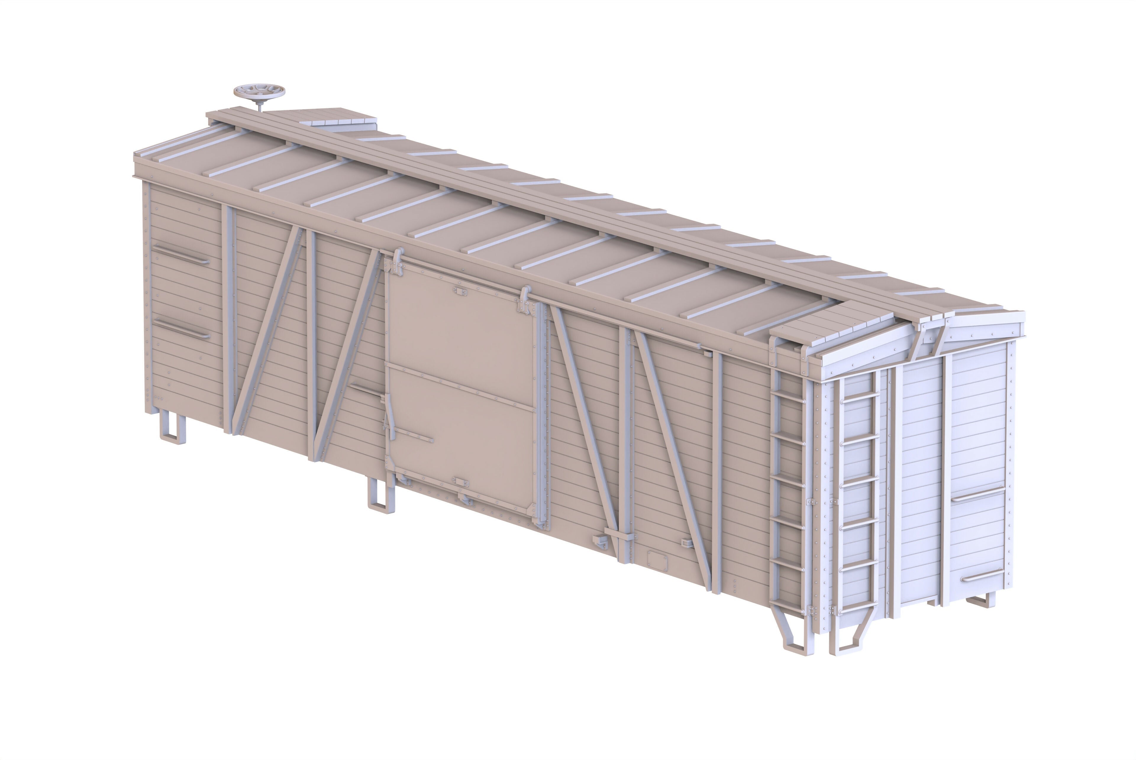 CN Narrow Gauge Wood Sheathed Boxcar - HO, S