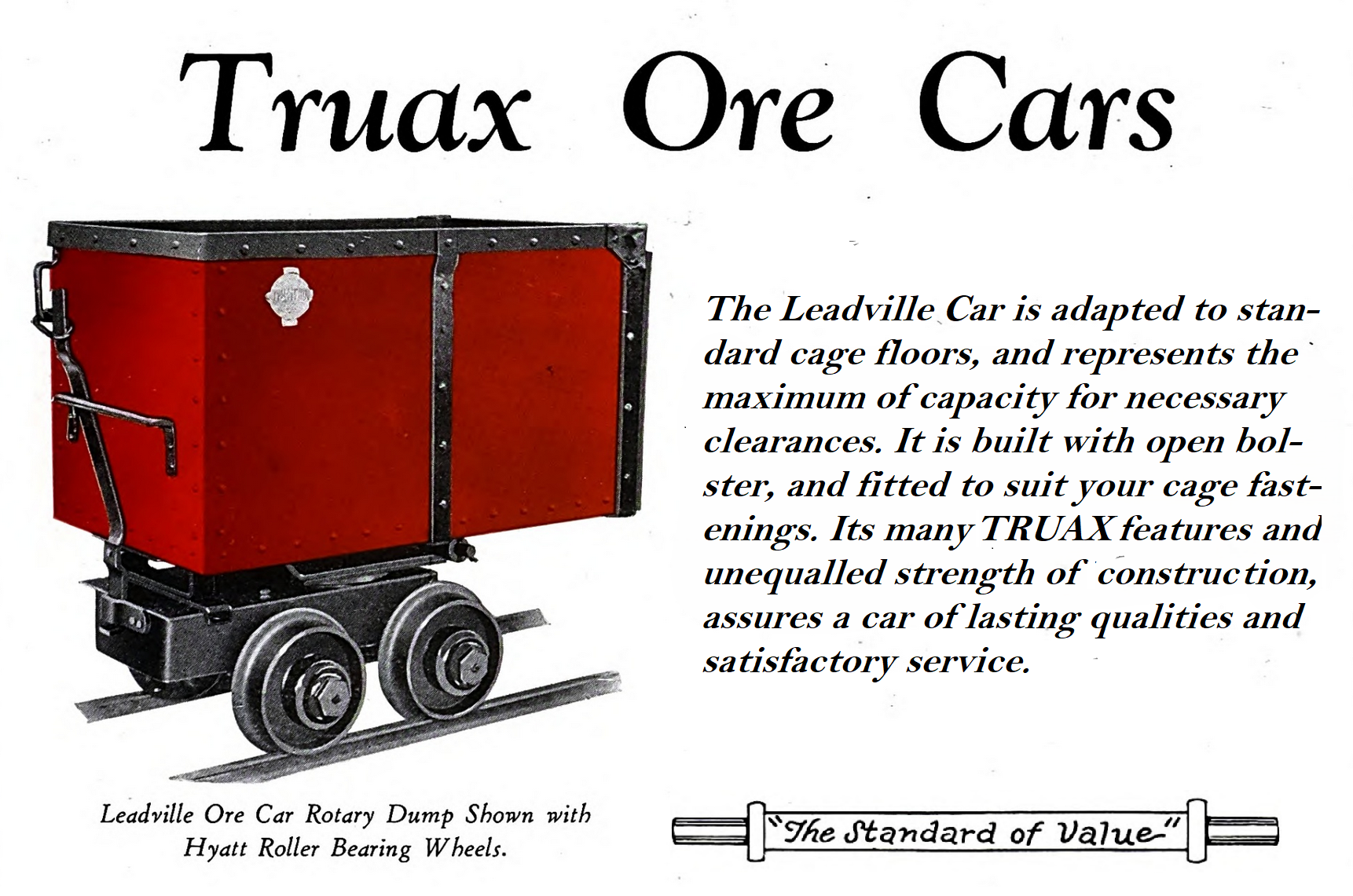Truax Leadville Ore Car - HO, S, O, F Scales