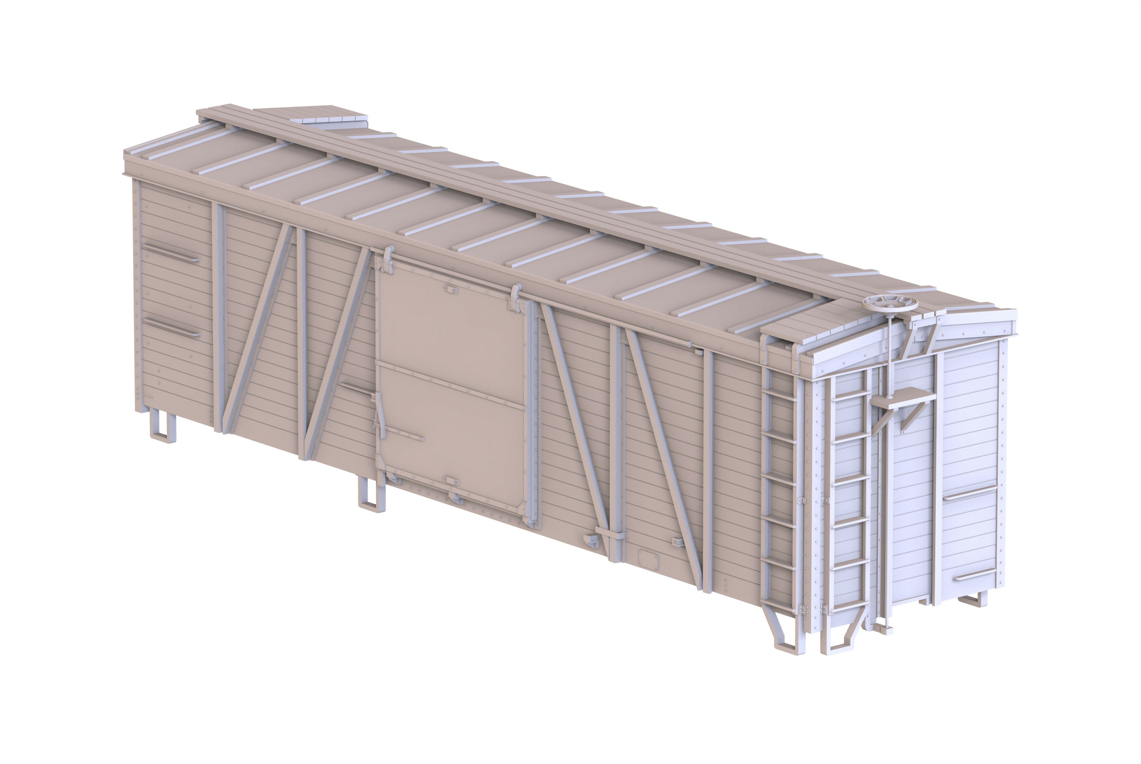 CN Narrow Gauge Smooth Side Boxcar V1 - HO, S